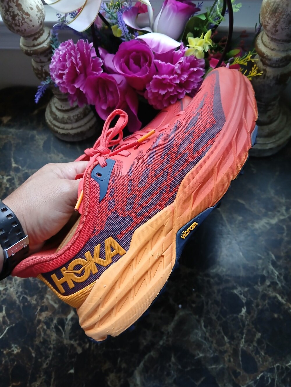 Hoka One Speedgoat 5 Trail Hiking/Athletic Training Shoes Size 9 Men/10.5 Women